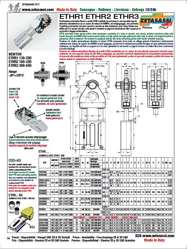 LINEAR DRIVE CHAIN TENSIONER